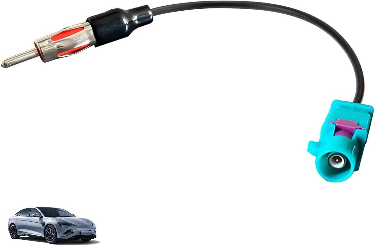 Antenneadapter Fakra Z Plug naar DIN Plug - Stabiele verbinding - Geschikt voor infotainmentsystemen - SnelShoppen