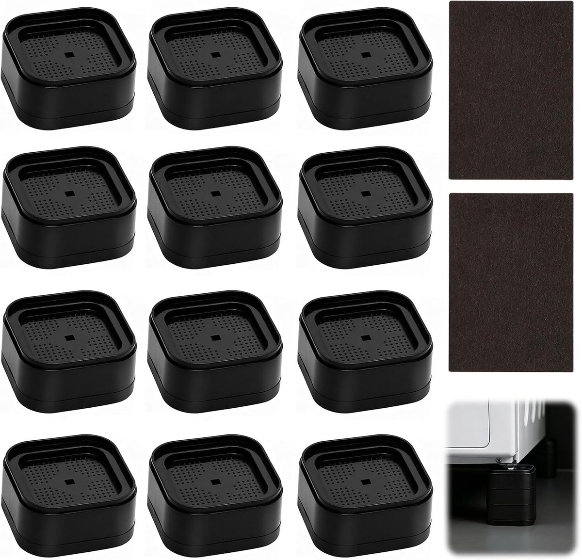 Meubelverhoging 3,5 cm - verstelbaar - zware belasting - ideaal voor bank en wasmachine - SnelShoppen