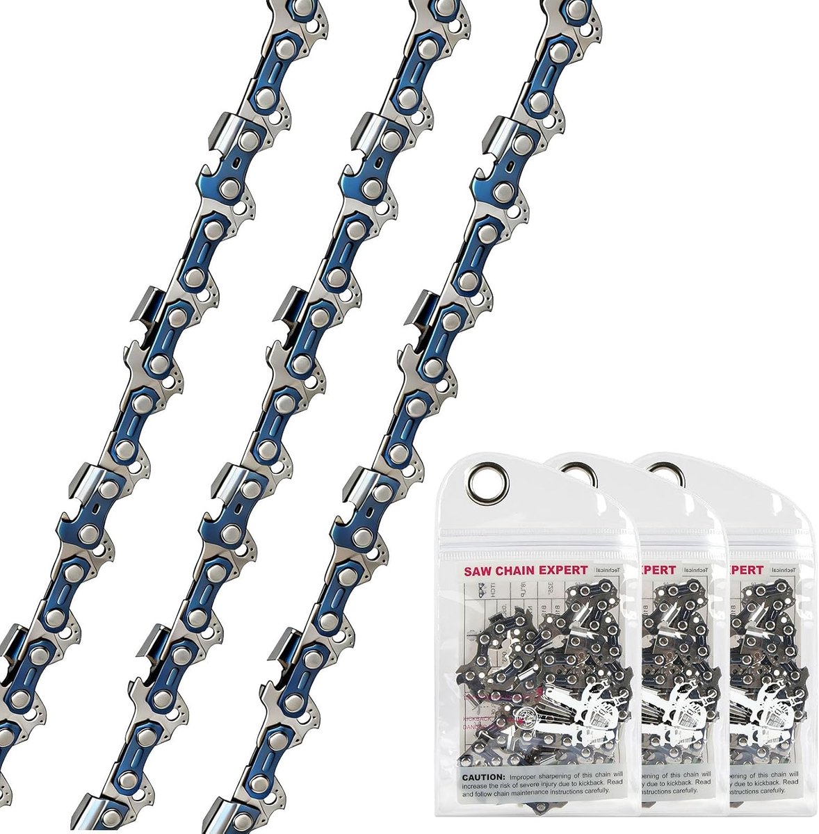 Kettingzaagketting 40 cm - 3/8 inch LP - lage terugslag - eenvoudig in gebruik - SnelShoppen