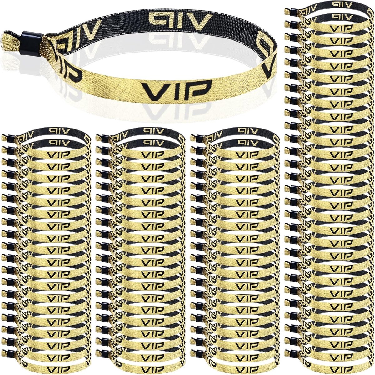 VIP entry bands 100 stuks - stoffen polsbanden - waterdicht - ideaal voor feesten - SnelShoppen