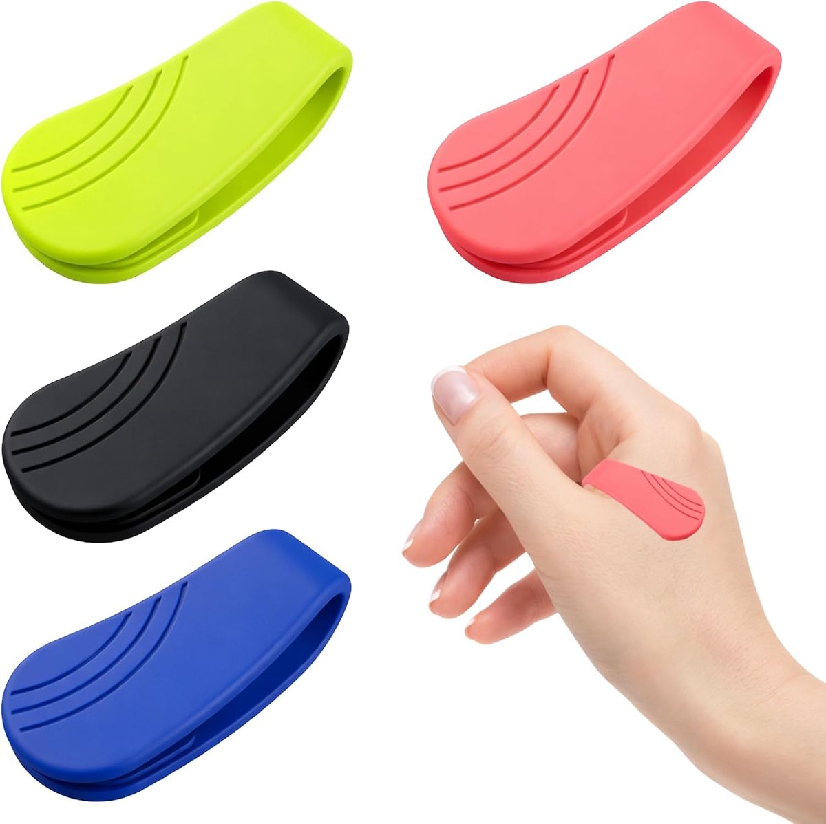 Acupressure clips en ringen - Set van 4 - Natuurlijke pijnverlichting - Vermindert stress en angst - SnelShoppen