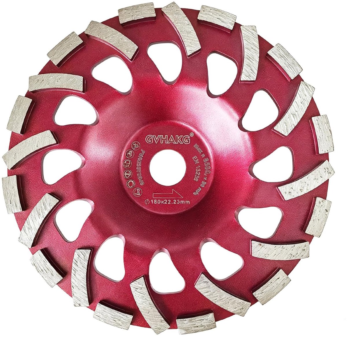 Diamant slijpschijf 180 mm × 22,23 mm, potschuurmachine Extra Speed - ShopVlot
