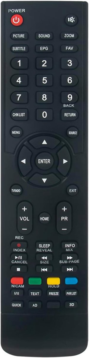 ALLIMITY Remote Control Compatible with Strong POLAROID TQL43F4PR001 TQL43FAPR001 SRT-32HY4003 SRT-55FX4003 - ShopVlot