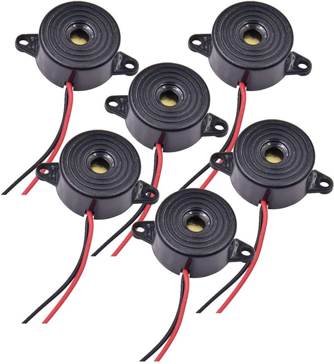 Alarm 6 x DC 3-24 V - Elektronische Sirene - Actieve Piezo Toon - 85 dB Geluid voor Veiligheid - ShopVlot