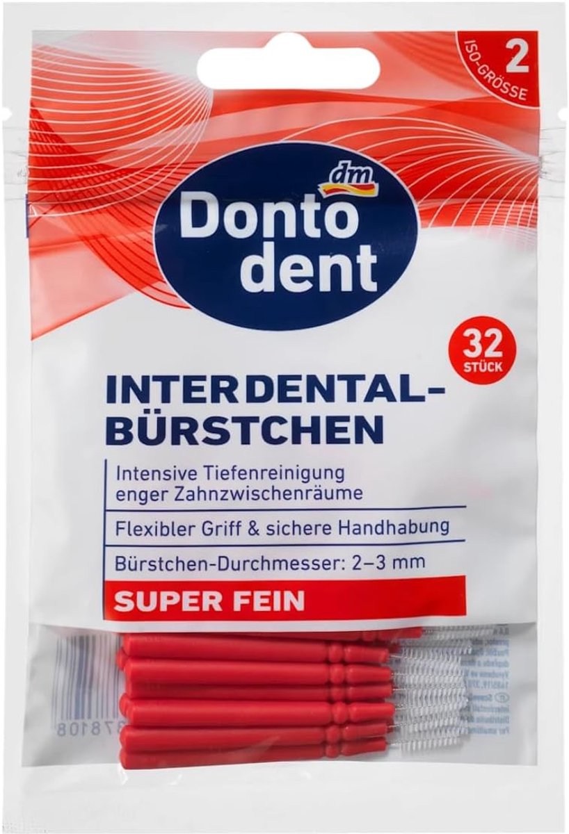 Interdentale borstels 0.4 mm - flexibele handgreep - extra fijne borstelharen - ShopVlot