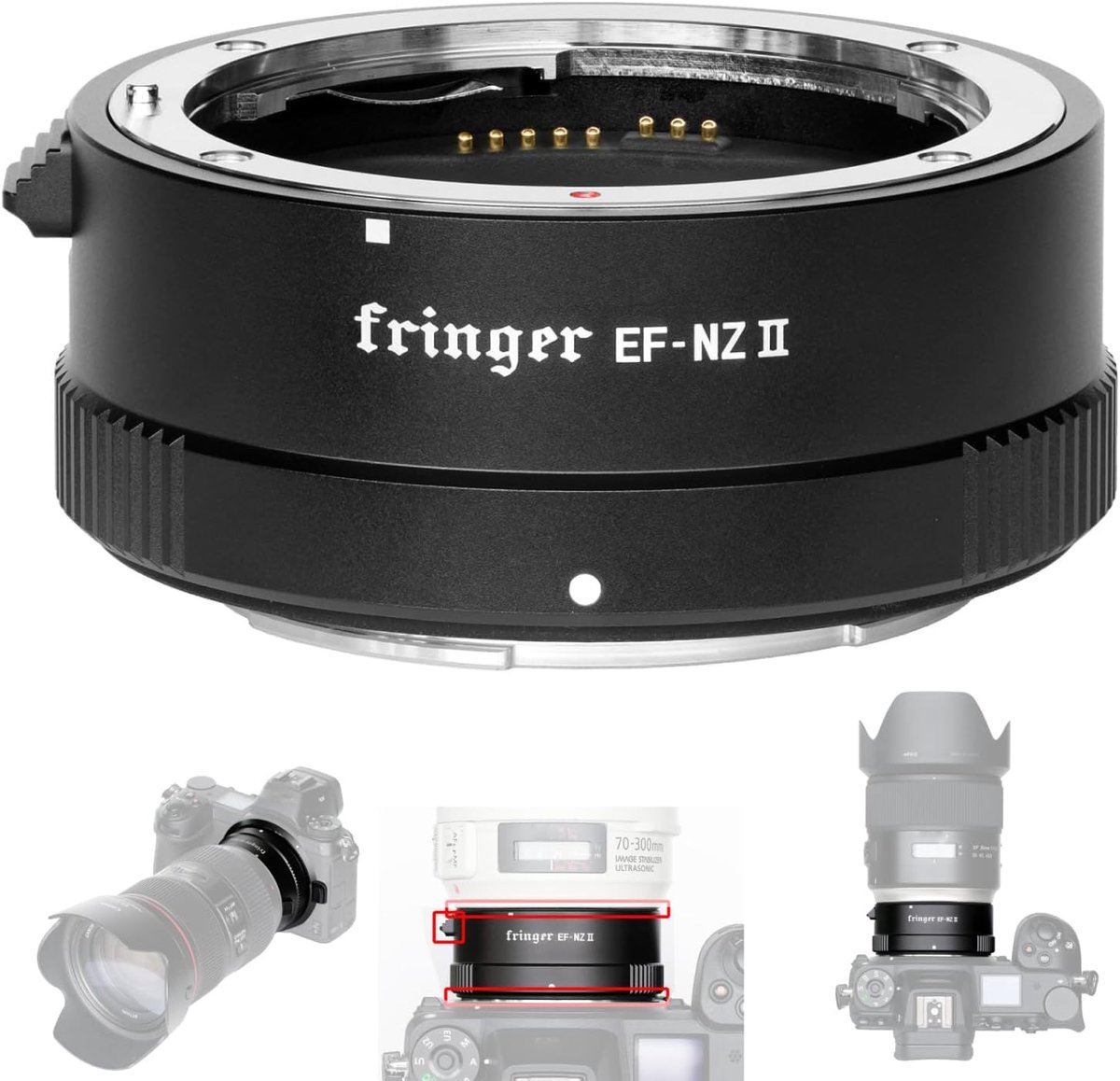 Adapter ring autofocus voor EOS EF-lens - voor NZ-mount Z6II Z7II Z7 Z6 Z5 Z50 ZFC Z9 Z8 - weerbestendig - ShopVlot