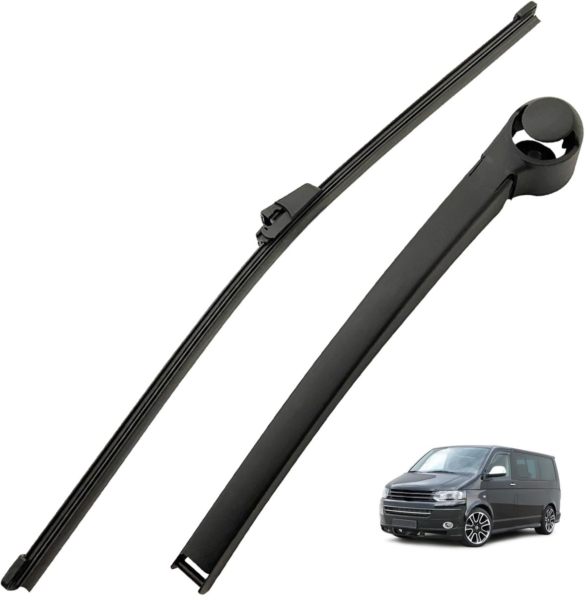 Achterruitenwisser voor T5 Caravelle 2003-2019 - Inclusief wisserarm - Hoge kwaliteit rubber - Stille werking - ShopVlot