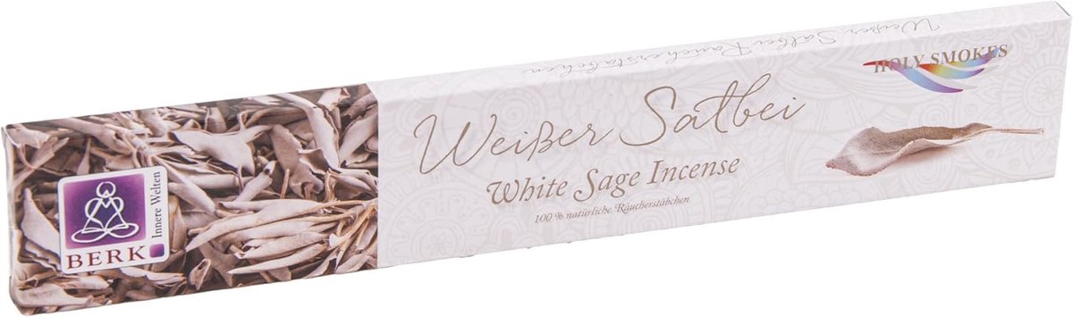 Wierookstokjes - witte salie - handgerold - aromatisch voor meditatie - ShopVlot