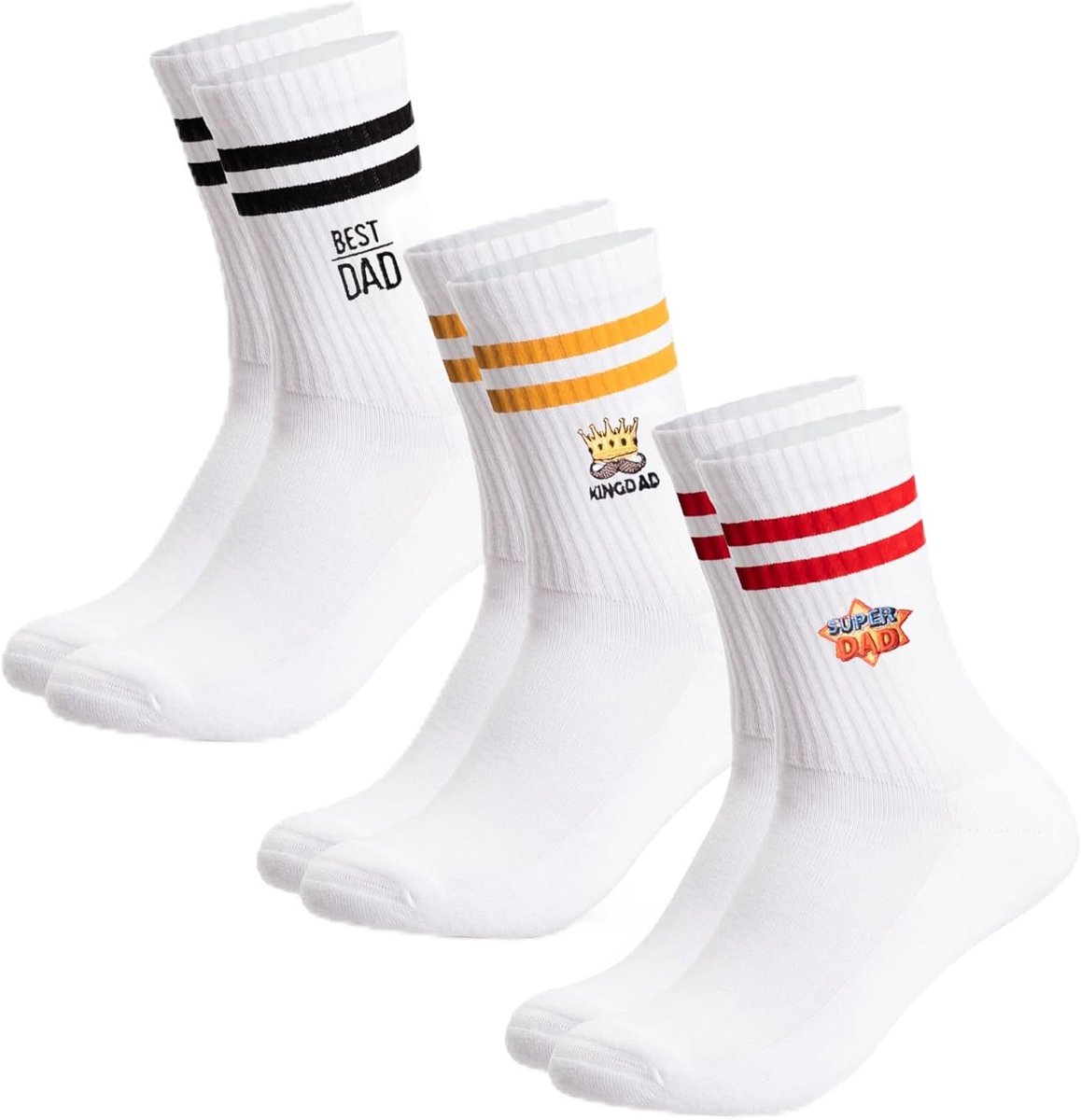 Tennisokken voor mannen - 3 paar - Model: Vader - Comfortabel en ademend - Perfect voor sport en vrije tijd - SnelShoppen