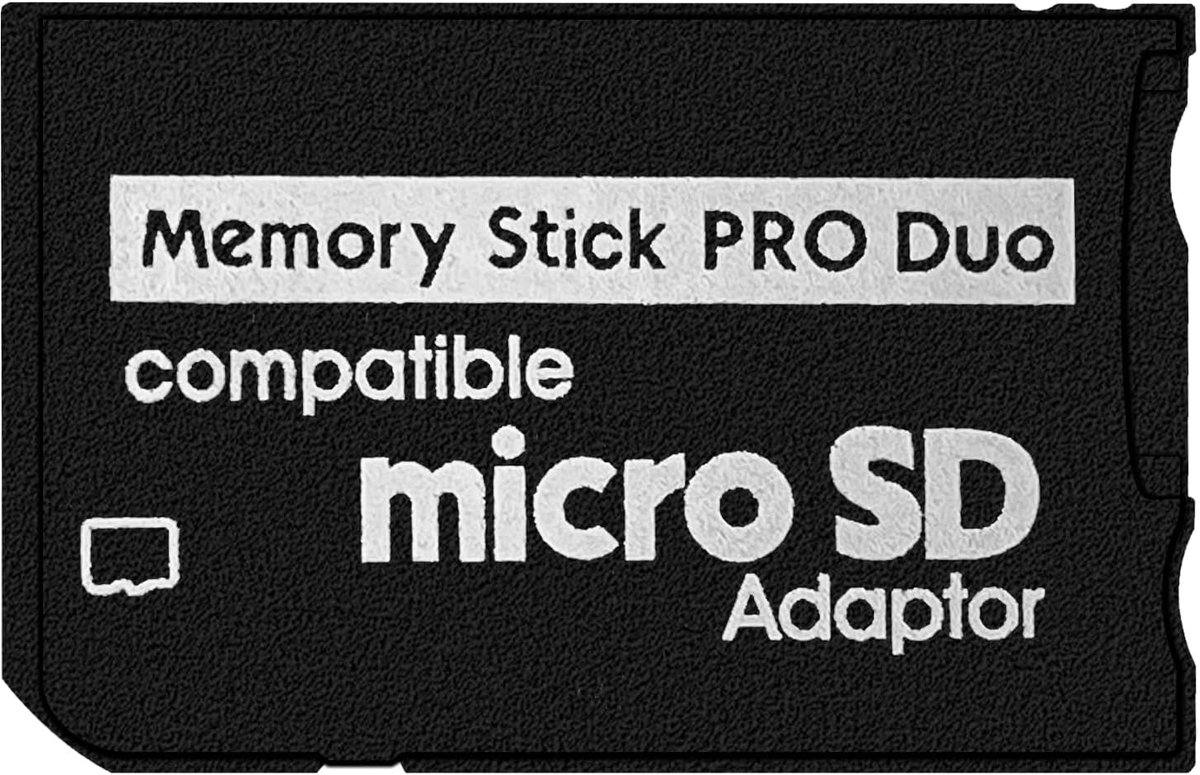 Memory Stick Adapter - Micro SD naar Memory Stick PRO Duo - Tot 128GB - Geschikt voor PSP 1000/2000/3000 en camera - SnelShoppen