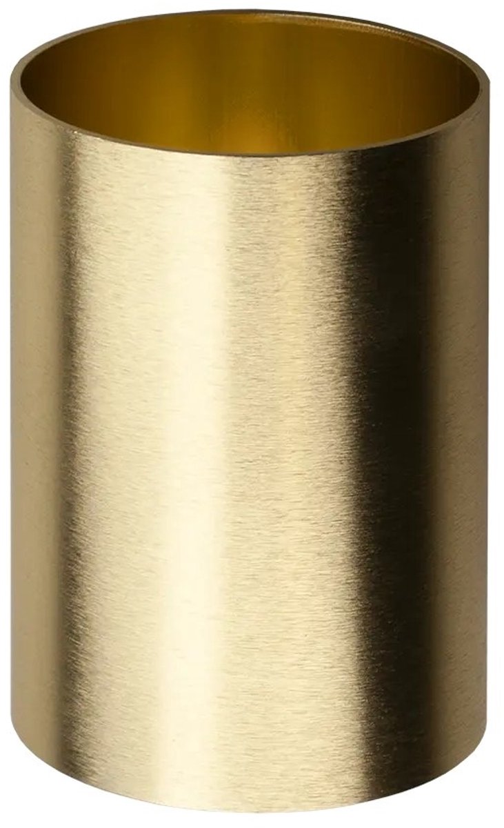 Nysit lampenkap cilindervormig geborsteld goud, aluminium, Premium collectie van Fantasia
