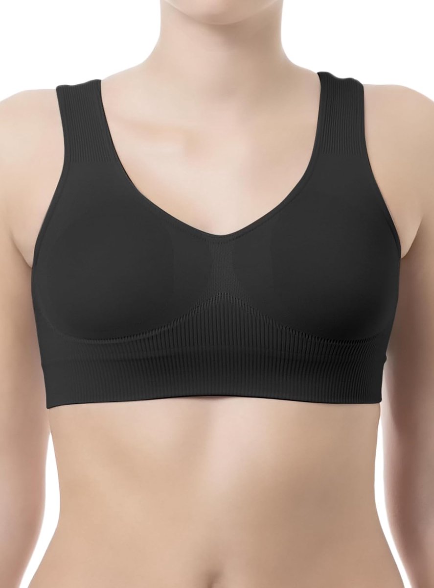 Bodyshaper top met brede schouderbanden - elastische push-up bh - ondersteuning voor de borst - perfecte pasvorm - SnelShoppen