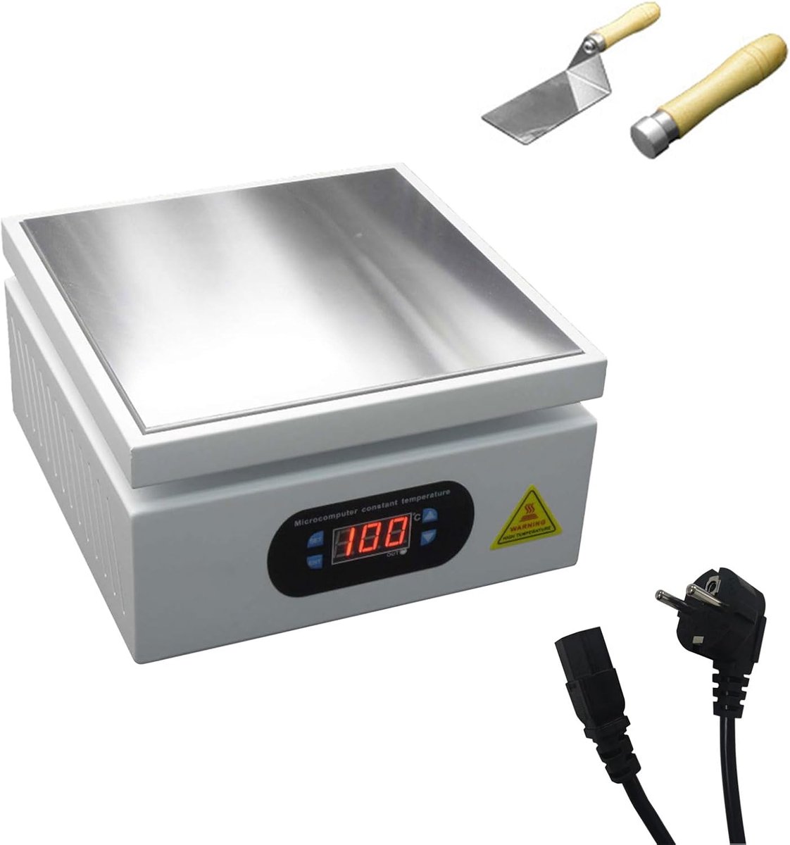Soldering Station 500W - Aluminium verwarmingselement - Digitale LCD microcomputer - Ideaal voor componentverhitting - SnelShoppen