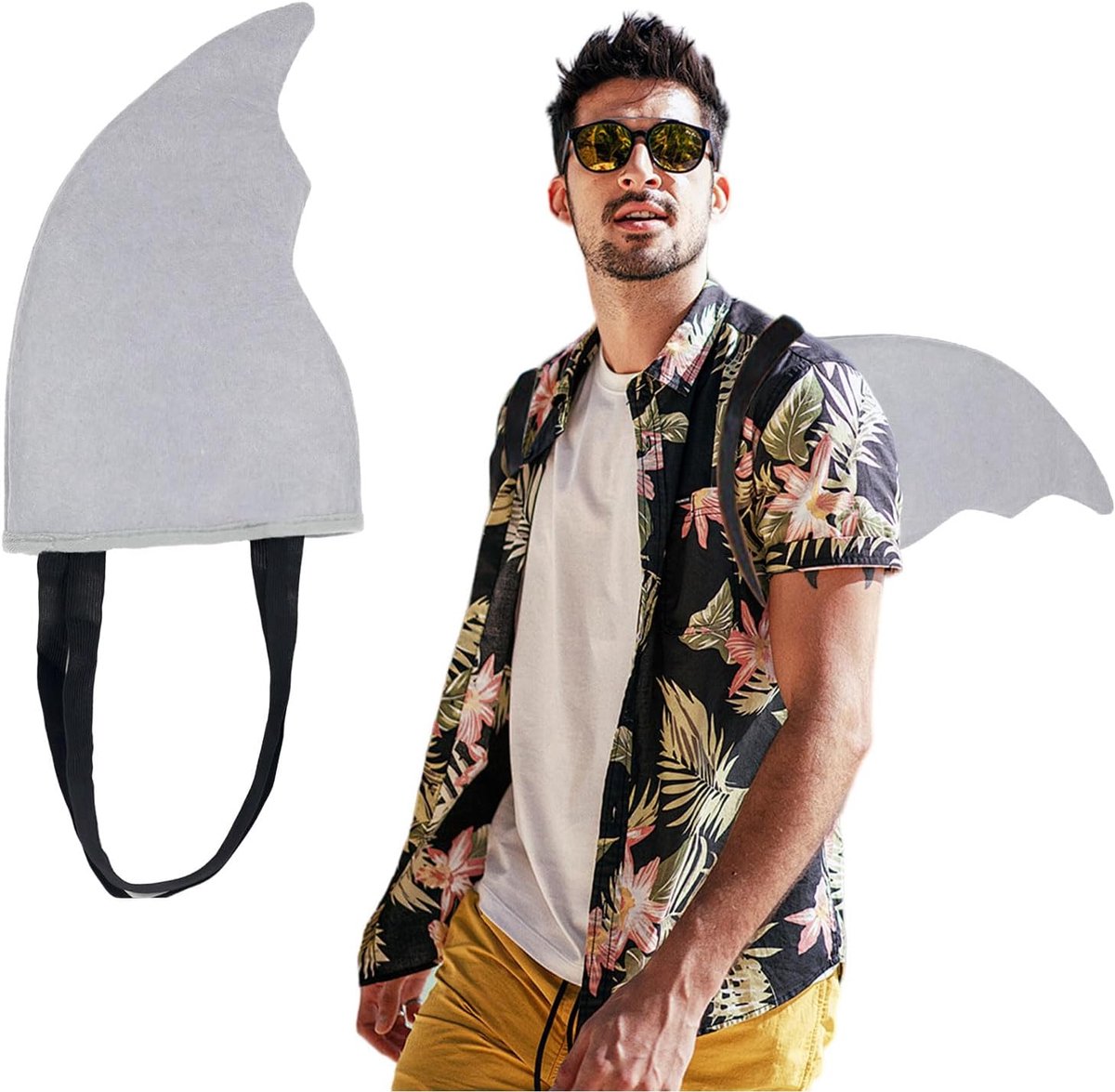 Shark kostuum accessoires - Haai vin kostuum - Eenvoudig te dragen haai cosplay - Perfect voor feesten - SnelShoppen