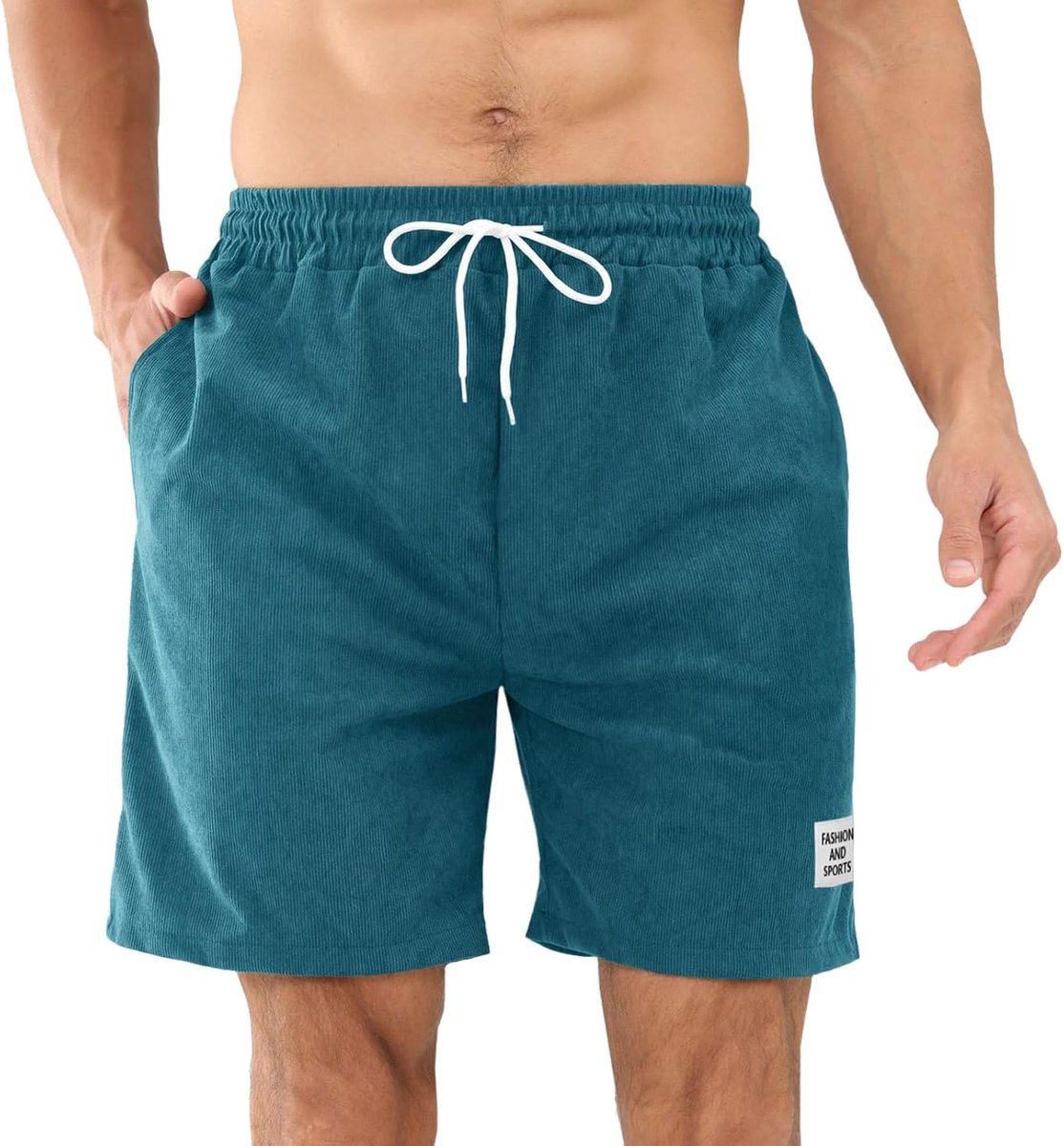 Sportshorts voor heren M-XL - Katoenen corduroy - Ademend en comfortabel - Ideaal voor sporten - SnelShoppen