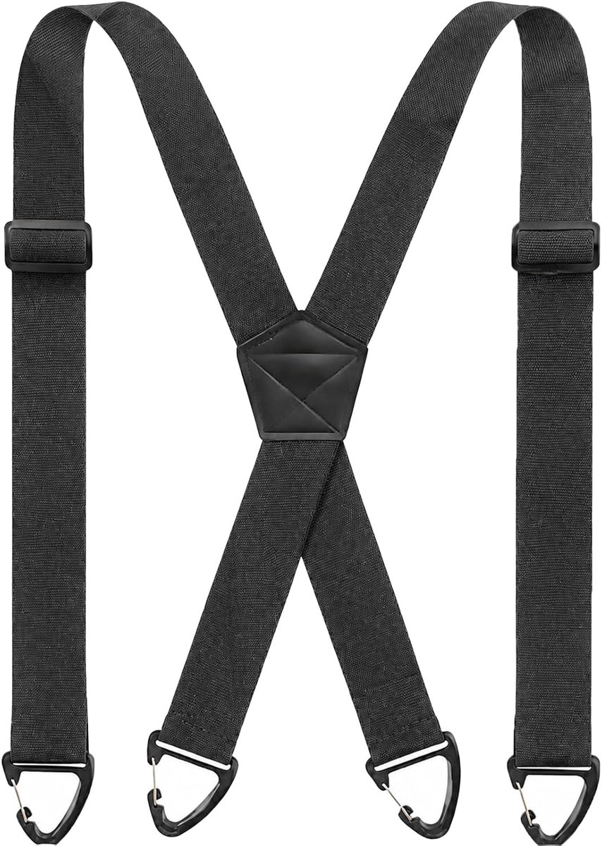 Mannen Banden Extra Sterk 3.8 cm Breed - Verstelbaar en Elastisch - Y-Stijl Ontwerp voor Werk- en Motorbroeken - SnelShoppen