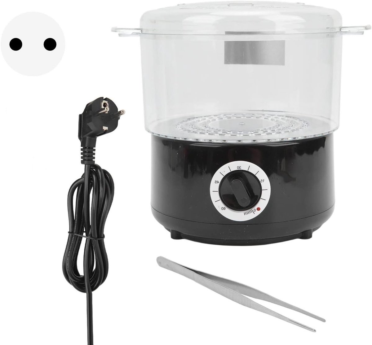 Handdoek Warmer Emmer - Stoomapparaat Handdoeken - Ontspanning Creëren - Met Timer Functie - 23 x 22 x 16 cm