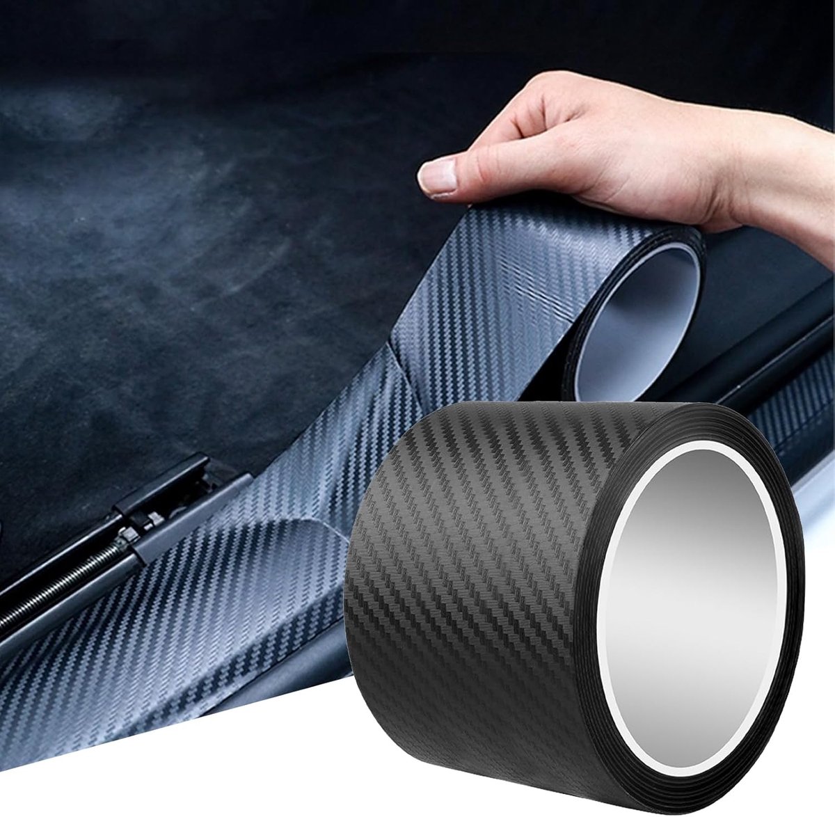Deurschraper 3 m - 5D Carbon Film - Krasbestendig - Maximale bescherming voor autodeuren - SnelShoppen