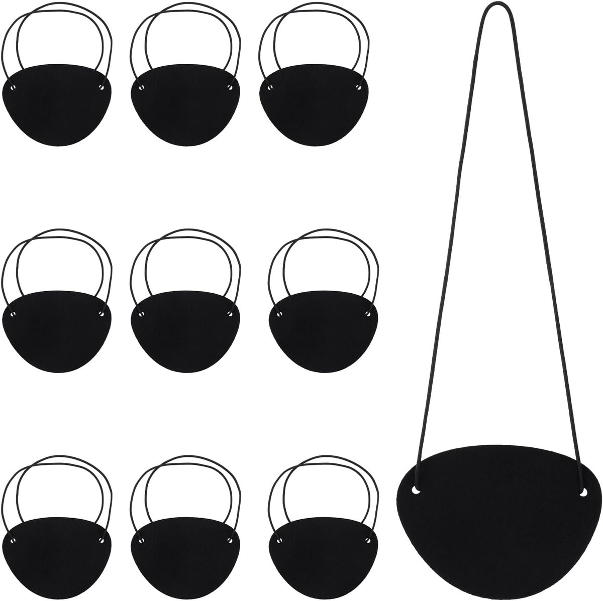 Oogpatches kinderen 3D - elastisch oogmasker - verstelbaar - perfect voor piratenkostuums - SnelShoppen