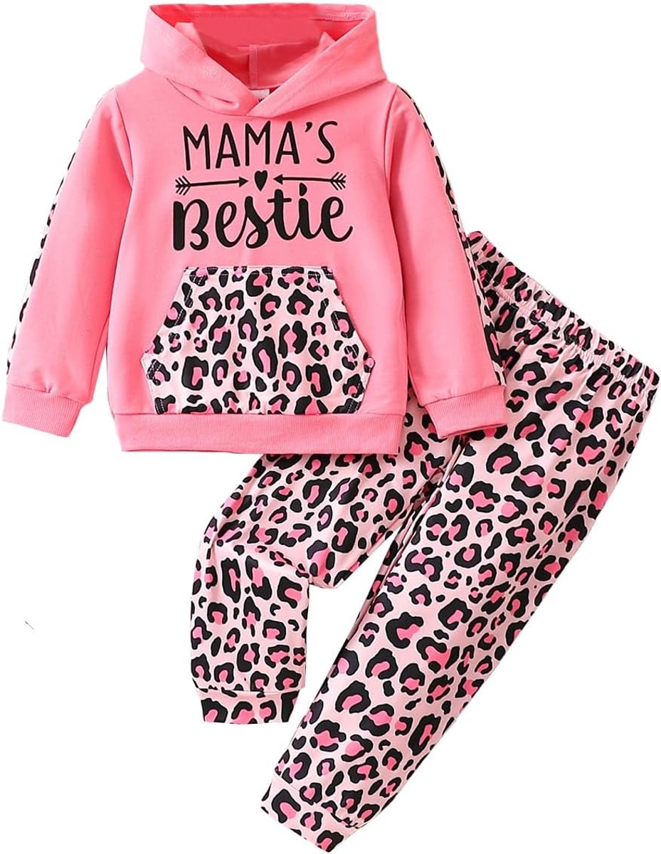 Baby meisjes kleding - bloemenprint - lange mouwen - comfortabele set voor dagelijks gebruik - SnelShoppen