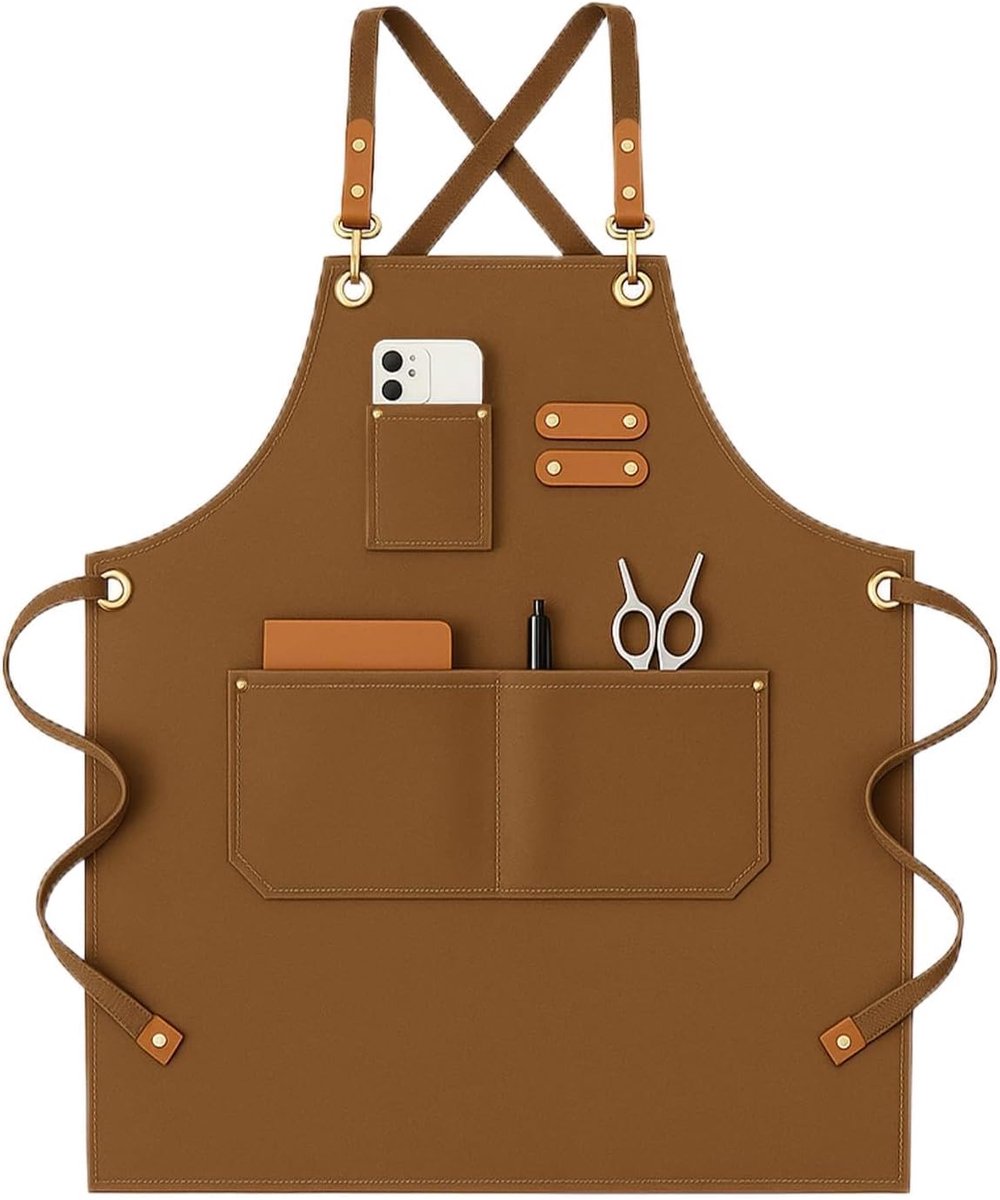 Keuken Schort Unisex - Robuust Katoen - Verstelbaar - Ideaal voor Koken en Barbecue - SnelShoppen