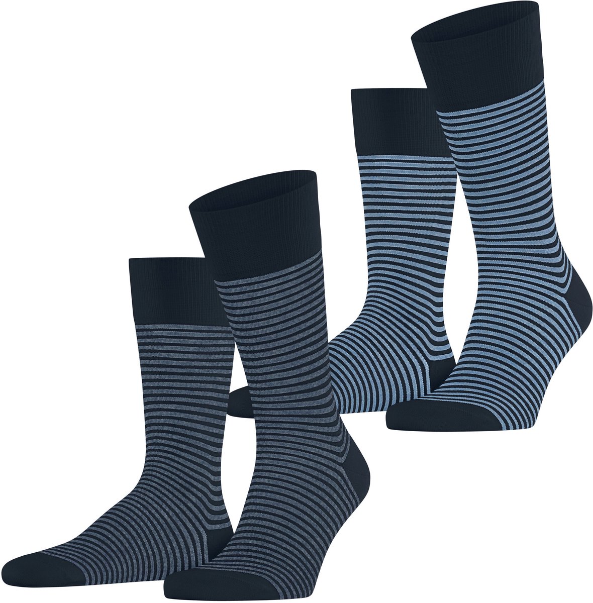 Esprit Fine Line 2-Pack huidvriendelijk duurzaam katoen Multipack Sokken heren blauw - maat 43-46