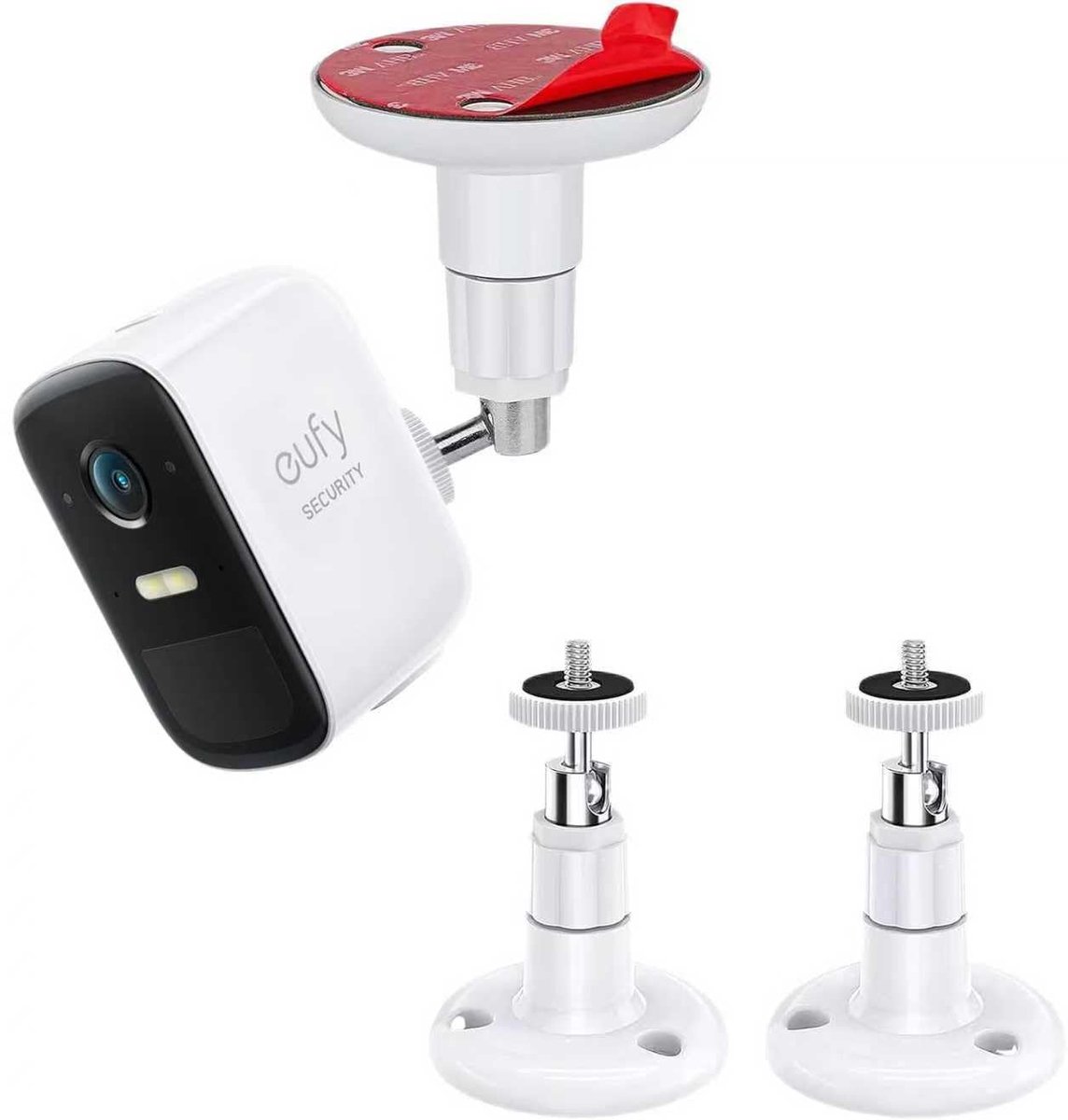 Universele muurbeugel voor camera's - zelfklevend - geschikt voor Arlo, eufy en Google Nest - eenvoudige installatie - SnelShoppen