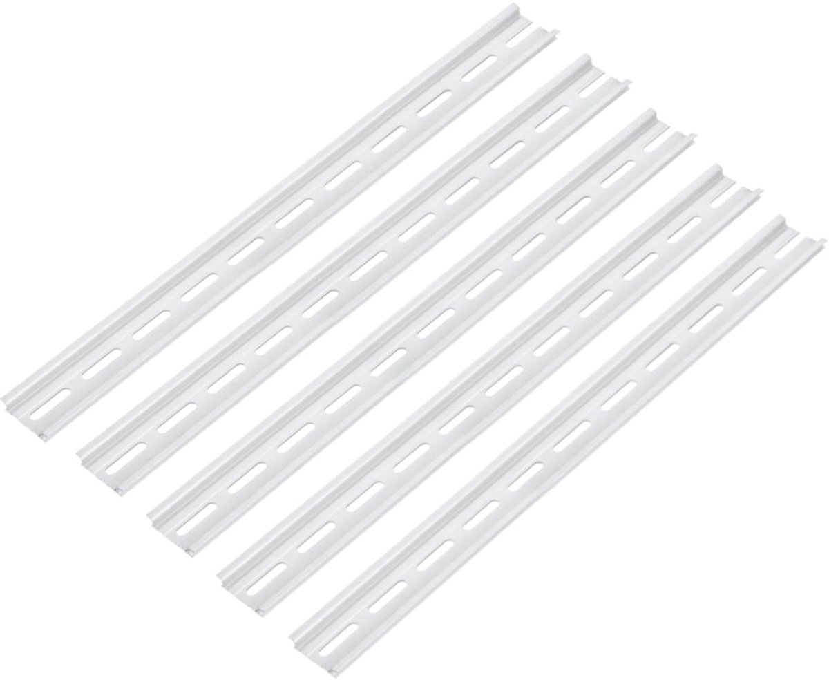 Montagerail van aluminium DIN rail 14 inch x 1,4 inch x 0,3 inch voor apparaatinstallatie Pack van 5 stuks