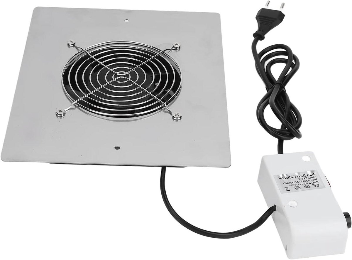 Nagelstofafscheider - Nagelstofzuiger - Nagelsalon - Krachtige ventilator - 57 inch gat - Metaal
