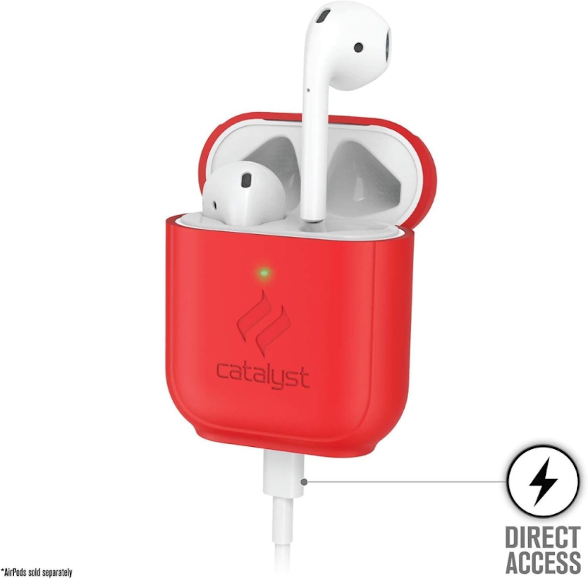 Catalyst Standing Case compatible with AirPods 1 / AirPods 2 Flame Red