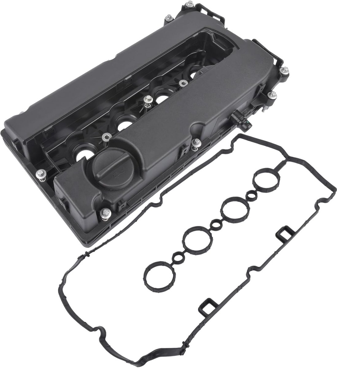 Kleppendeksel + kleppendekselpakking Compatibel met Astra H Astra J Corsa E Insignia A Meriva Mokka/Mokka X Vectra C Zafira #55564395 55558673 50002115 689045057 ECVMG001 voor 1.6 1.8