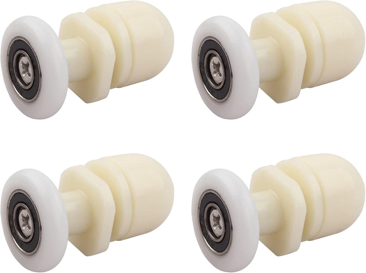 Douchecabine wieltjes, 4 stuks reservewielen, koperen staaf, schuifdeurwielen, reserveonderdelen douchecabines, glazen deurrol, voor douchedeur, rollen, douchecabines, badkameraccessoires (19
