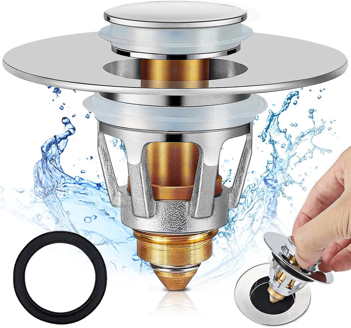 Gootsteker vervanging bad drainer filter plug met bounce core voor 28-38mm Amerikaanse standaard afvoergat