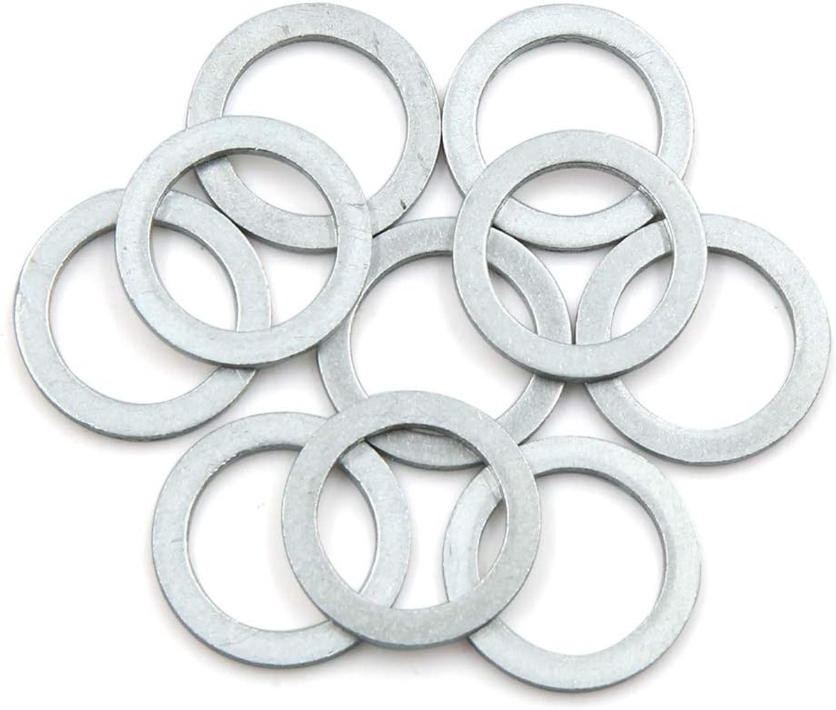 Sourcing map 10 stuks. Olie Crush afdichtring aftapschroeven afdichting 8 mm ID. 12 mm AD. voor auto 16mm ID. to 22mm OD.
