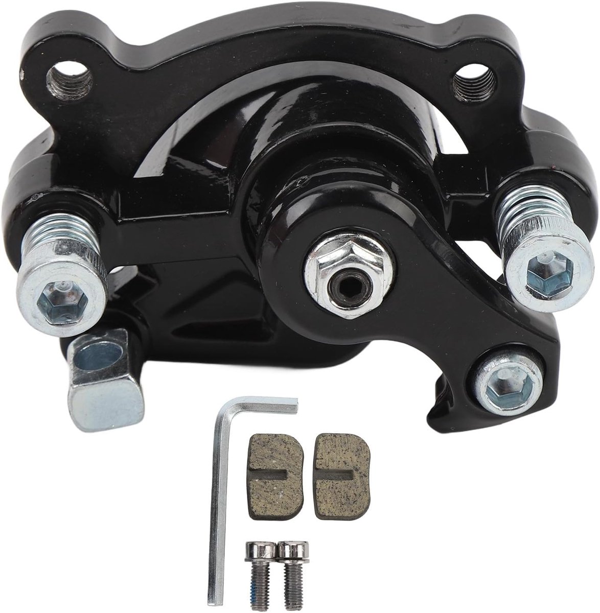 Schijfremremklauw en Pads Stabiele Prestatie Remklauw Assemblage Moto Atv Gas Scooter Kinderen Onverharde Pocket Fiets Kit, Stabiele Prestaties Remklauw Kit (Zwart)