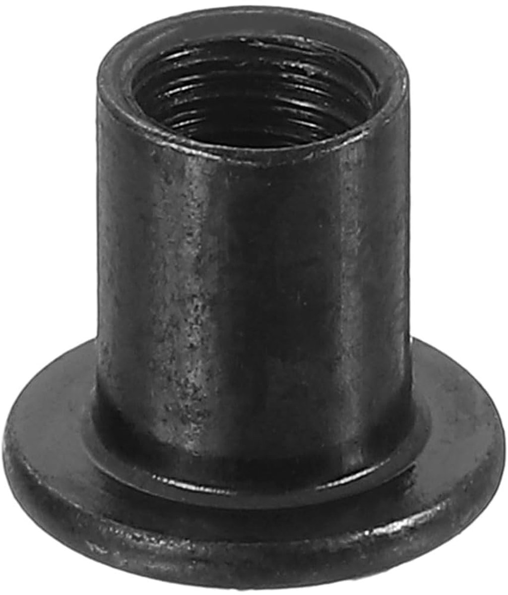 T-moeren, 20 stuks van koolstofstaal, zeskantige dopmoer, schroef, paalhuls voor meubels, 12 mm hoogte, zwart