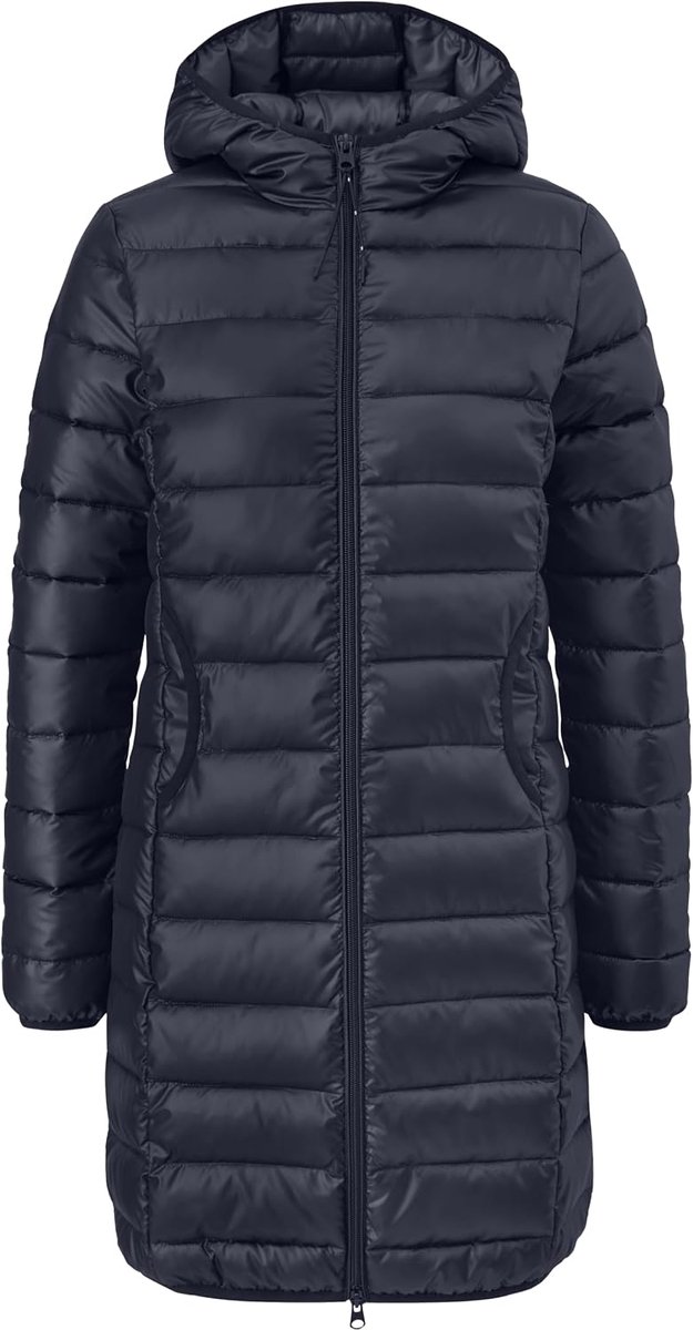 2173976 gewatteerde jas voor dames (1 stuk), blauw, XXL