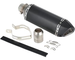 38-51 mm uitlaat, uitlaat, geluiddemper, met afneembare DB-killer, koolstofvezel, kleine zeskantige schuine staart, refit uitlaat, geluiddemper voor sport, motorfietsen, ATV en