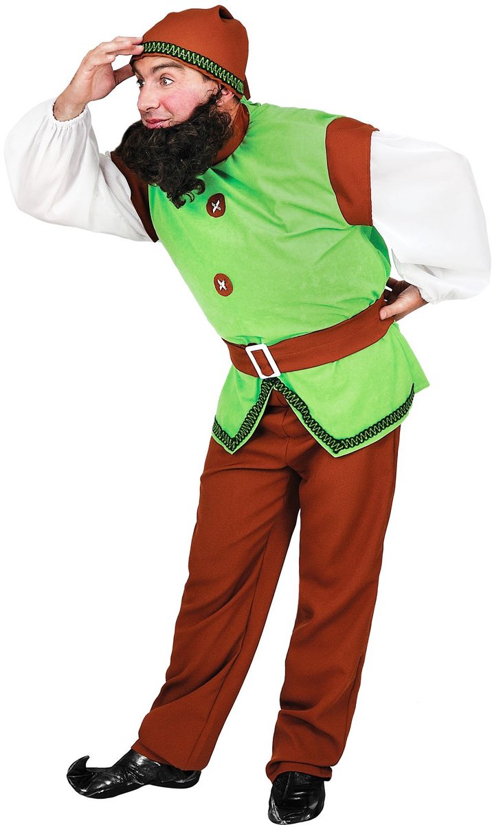 Klassiek Dwerg Groen Kostuum
