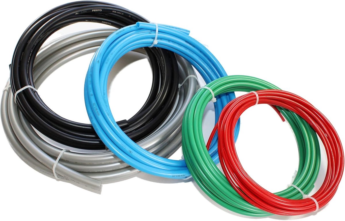 Pneumatische slang, 5 meter, Ø 4, 6, 8, 10, 12 mm, blauw, zilver, zwart, groen en rood, originele Festo (Ø 12 mm - blauw)