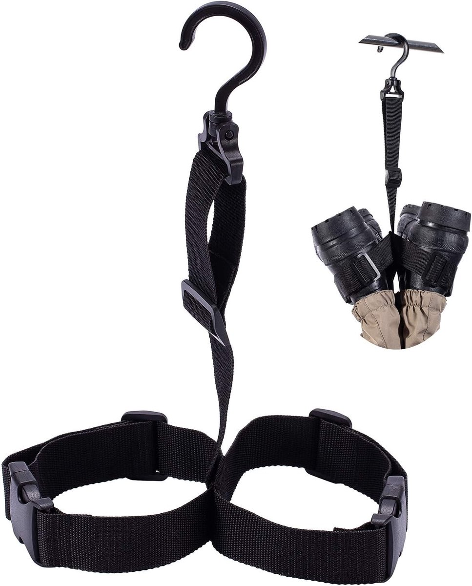 Fishing Wader Boot Hanger Verstelbare riem voor opslag drogen