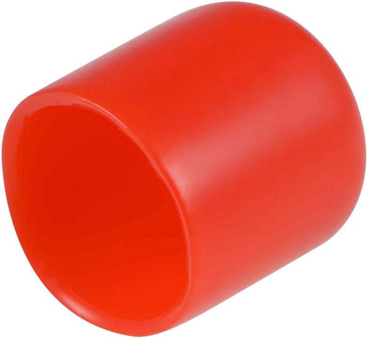 sourcing map 25stk. Rubber eindkappen 5/8" (16mm) ID vinyl ronde eindkap schroefdraadbescherming rood