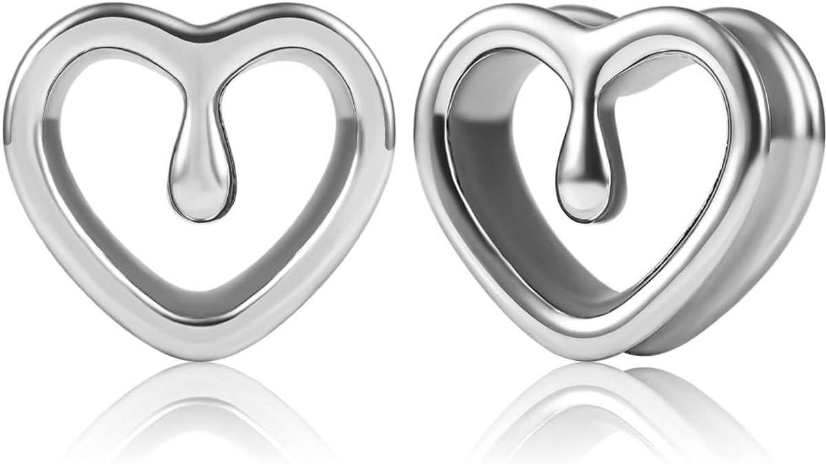 Tunnels pluggen van roestvrij staal expander piercing sieraden voor vrouwen mannen 8 mm-16 mm