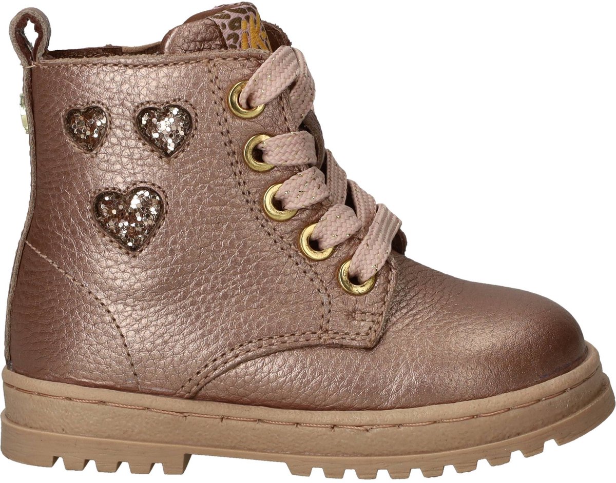 IK-KE Veterboots - Meisjes - Roze - Maat:23