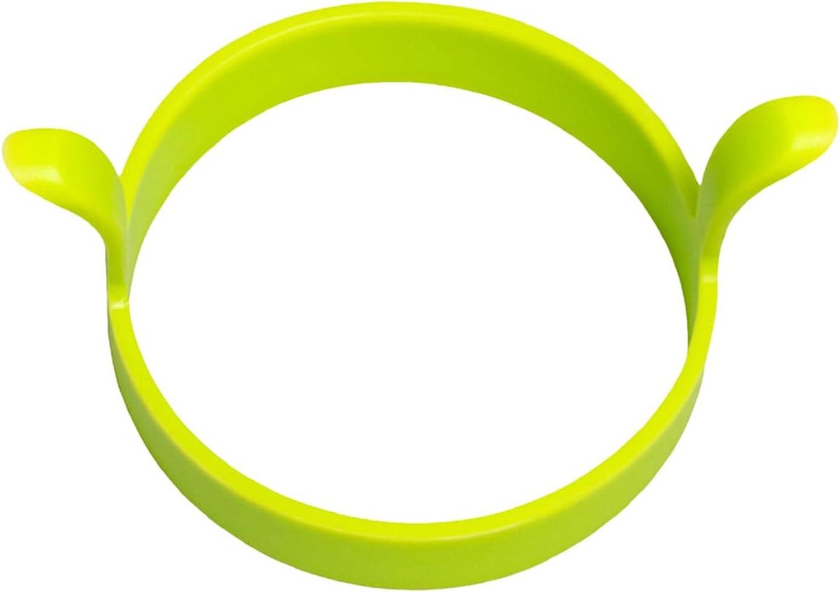 Siliconen Eierringen - Eiervormen Braden - Ontbijt Maken - Hittebestendig Materiaal - 12 x 8 x 6 cm - Groen