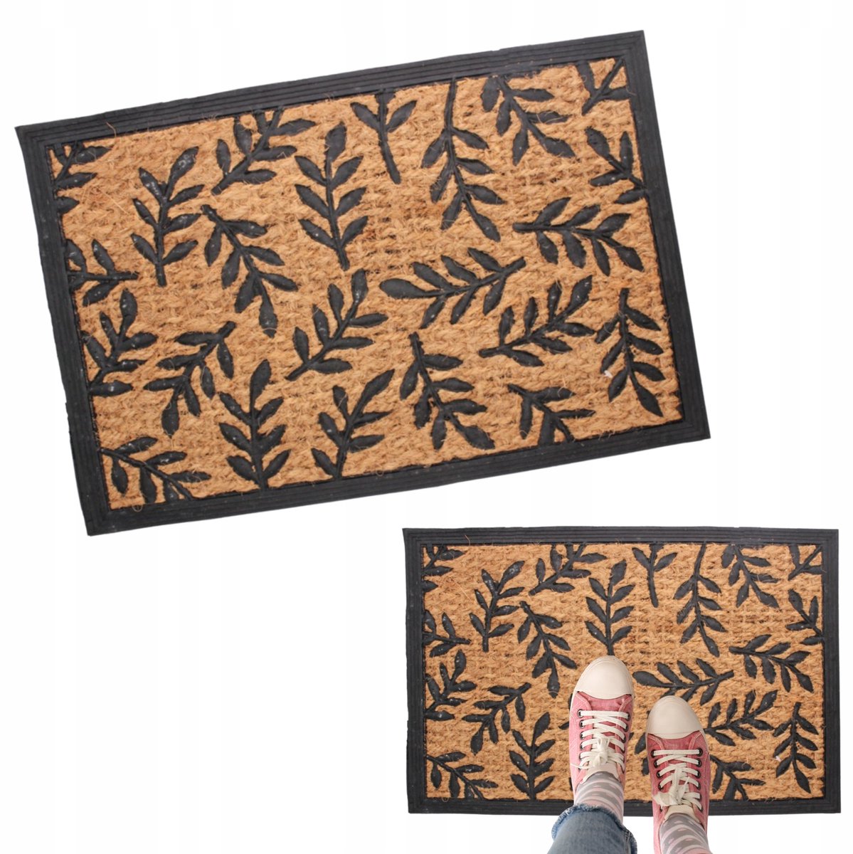 Kokos & Rubber Deurmat 40x60cm - Mixpatronen