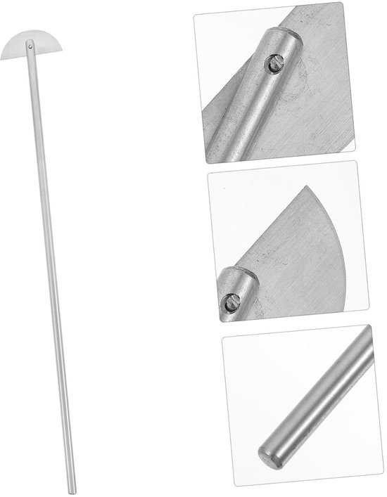 Laboratorium Roerstaaf - Roerpeddel Mengstaaf - Wetenschappelijk Onderzoek - Dubbele Klapbladen - 34 x 4.5 cm - Zilver — afbeelding 2