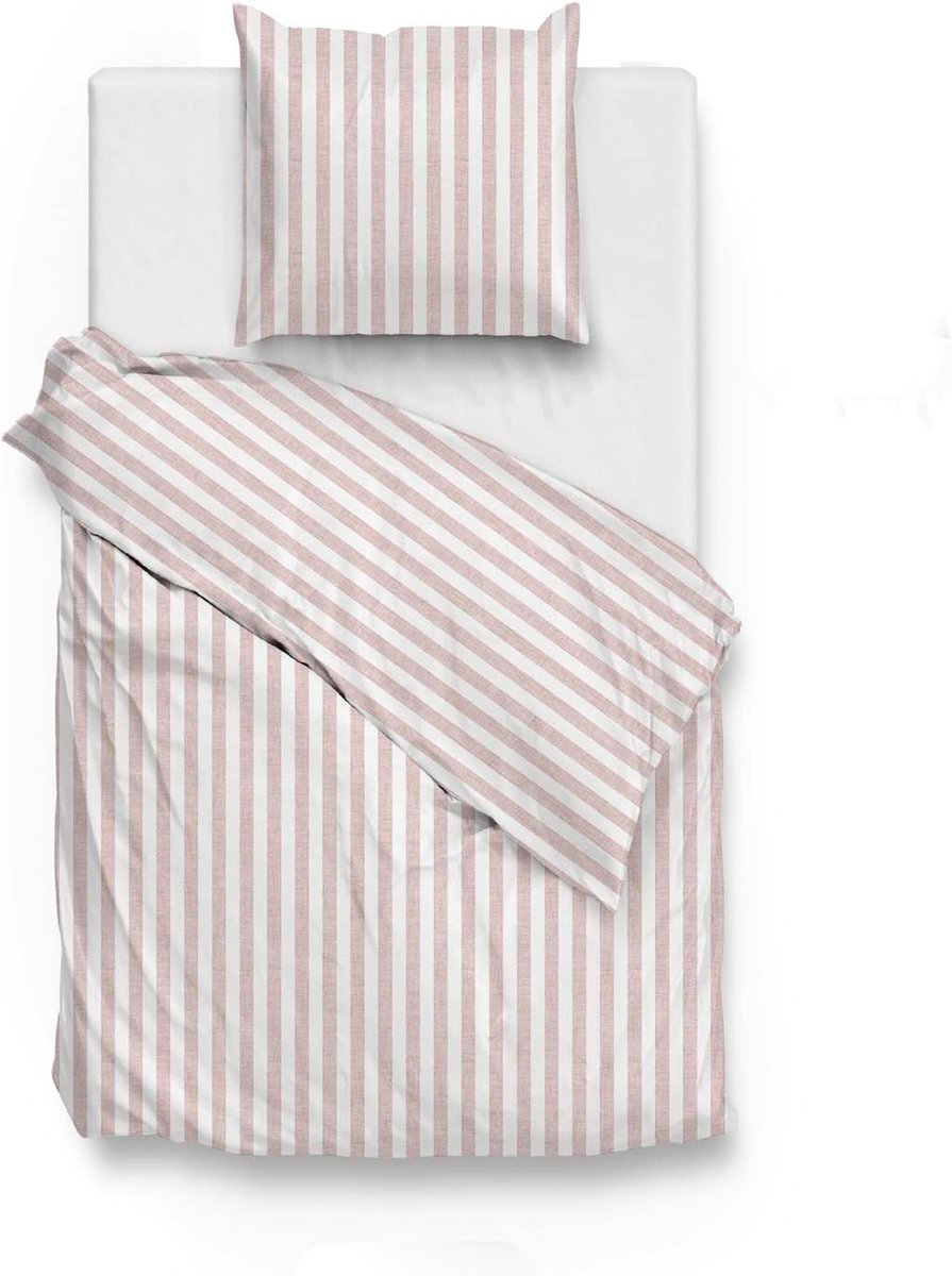 Dekbedovertrek 140x200/220cm - katoen - linnen look - zacht en comfortabel - SnelShoppen
