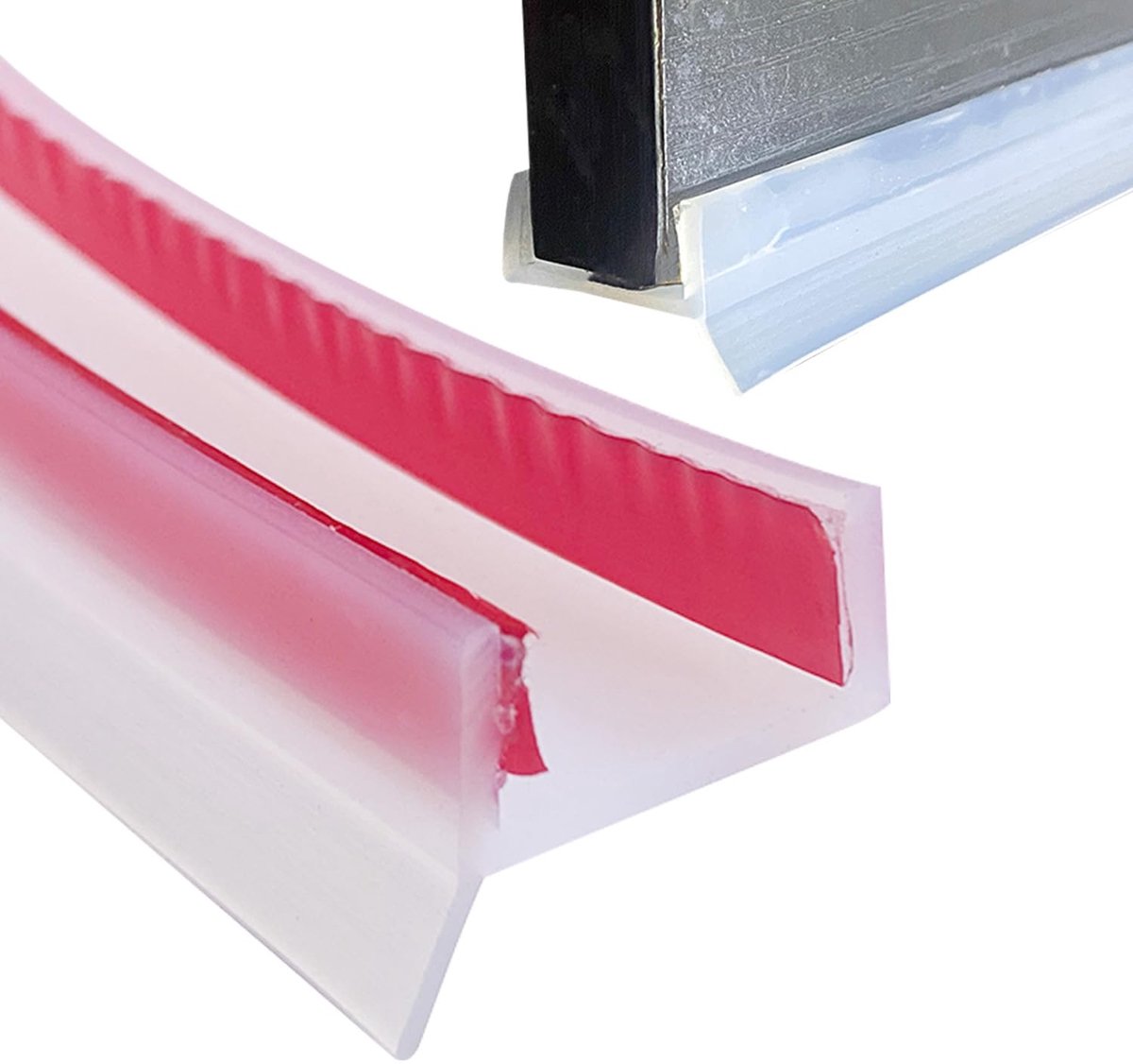 Plinten voor keukensokkel voor plinten keuken, 15 mm, 16 mm, 17 mm, keukenstrips (transparant, 6 m)