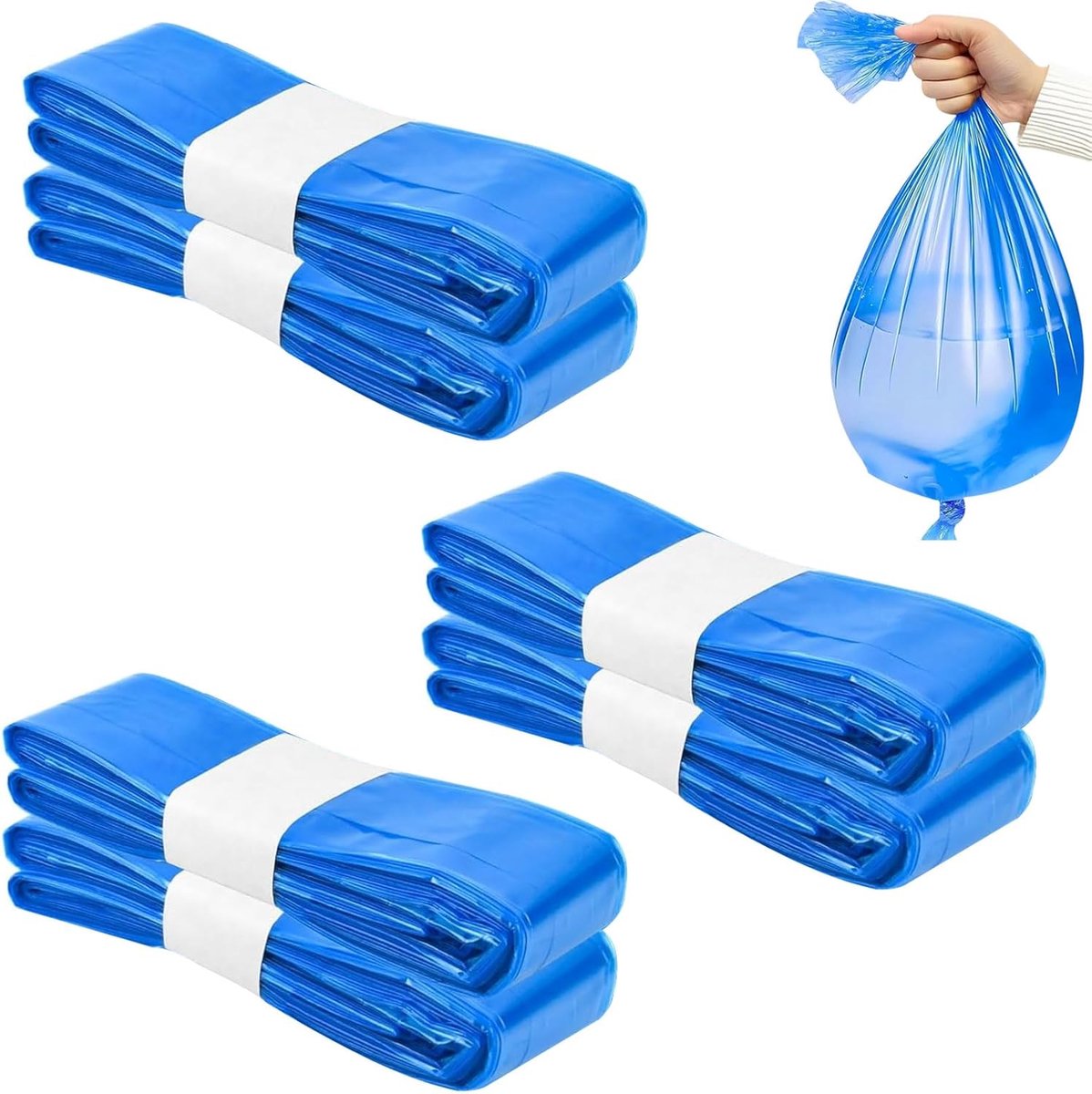 6 navulcassettes voor luieremmers, navulzakken met folie, | compatibel met AngelCare en Litter Locker luieremmers (26 cm x 4,5 m)